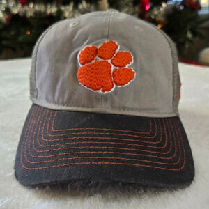 Clemson Tigers New Era 9Twenty Snapback Gray Adjustable Mesh Baseball Cap